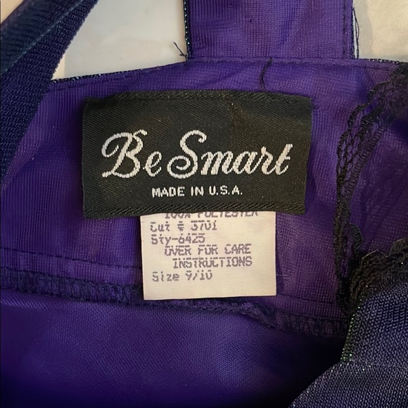 Chic Purple and Green Halter Dress - Picture 3 of 4